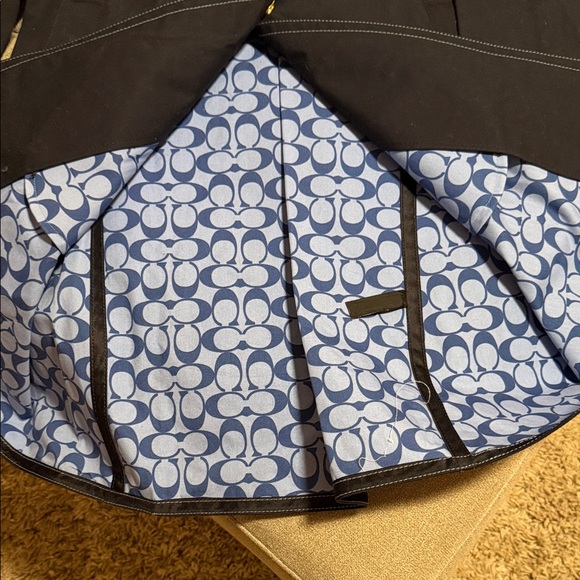 Coach Navy Blue Coat with Gold Buttons - Picture 2 of 6